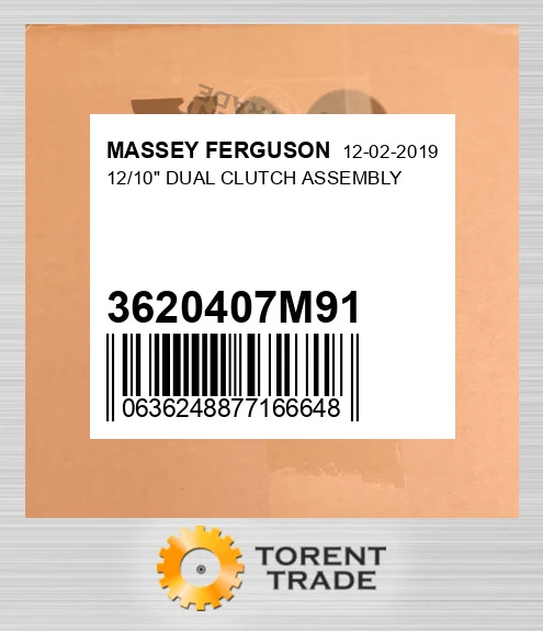 3620407M91 "12/10"" DUAL зчеплення Вузол" MASSEY FERGUSON NEW AFTERMARKET