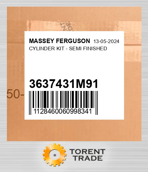 3637431M91 Циліндр комплект - SEMI FINISHED MASSEY FERGUSON NEW AFTERMARKET