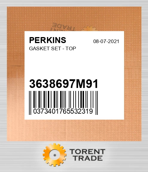 3638697M91 Комплект верхніх прокладок PERKINS NEW AFTERMARKET