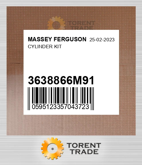 3638866M91 Циліндр комплект MASSEY FERGUSON NEW AFTERMARKET
