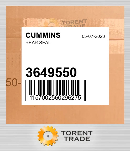 3649550 масляний Ущільнювач CUMMINS NEW AFTERMARKET