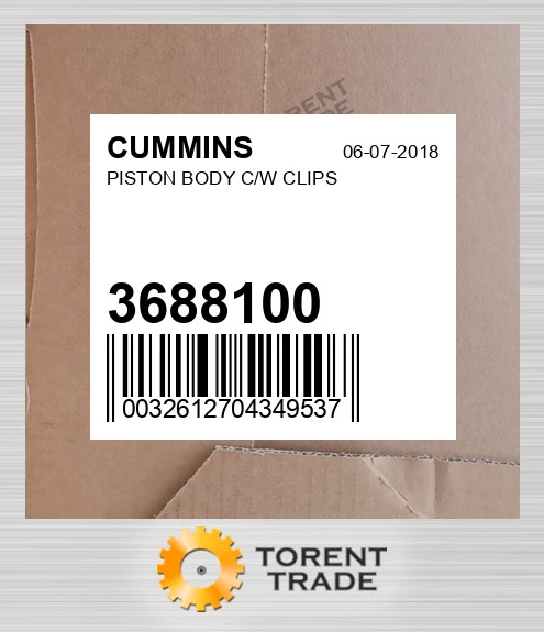 3688100 Поршень корпус & Кліпси CUMMINS NEW AFTERMARKET