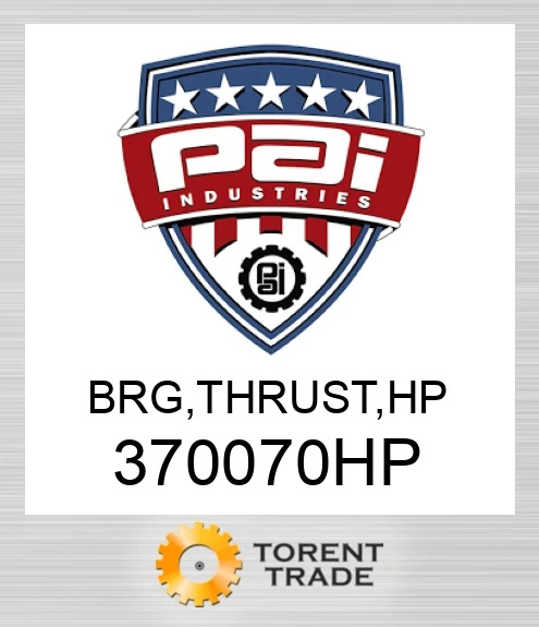 370070HP Підшипник, упорний. Високий тиск PAI INDUSTRIES