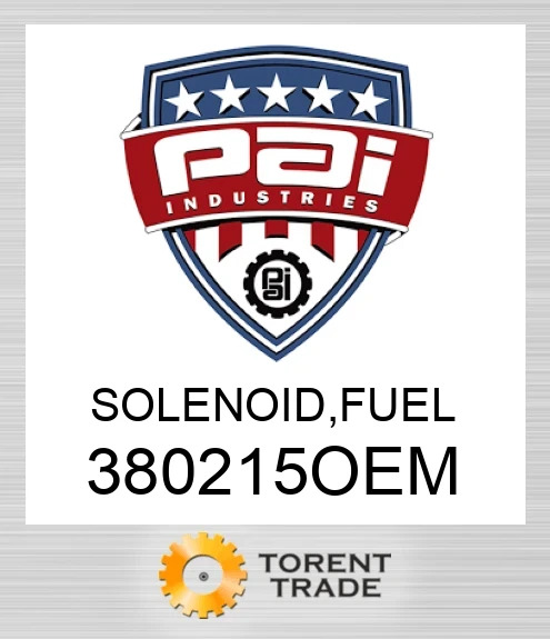 380215OEM Solenoid, fuel PAI INDUSTRIES