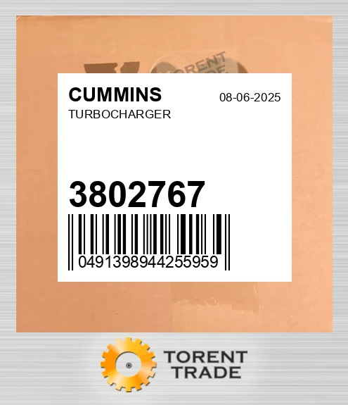 3802767 Турбонагнітач CUMMINS NEW AFTERMARKET