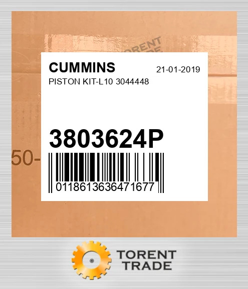 3803624P Поршень комплект-L10 3044448 CUMMINS NEW AFTERMARKET