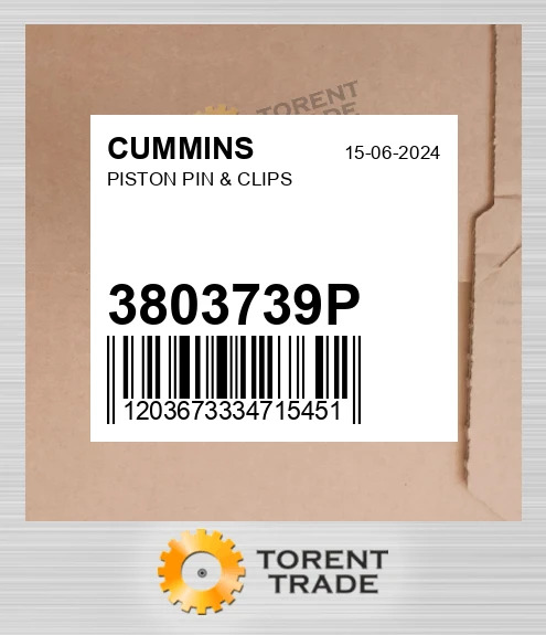 3803739P Поршень, палець і кліпси CUMMINS NEW AFTERMARKET