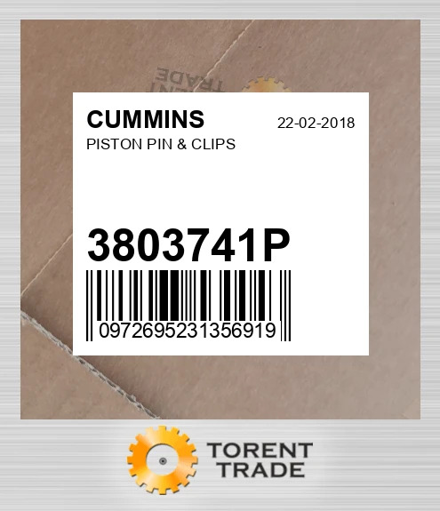 3803741P Поршень, палець і кліпси CUMMINS NEW AFTERMARKET