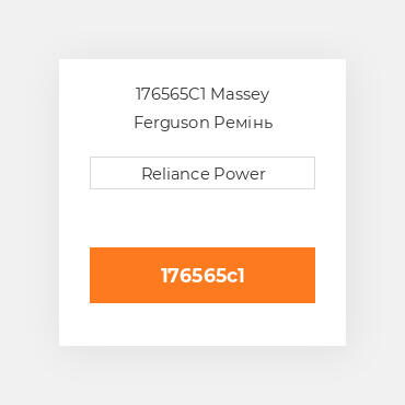 176565C1 Massey Ferguson Ремінь