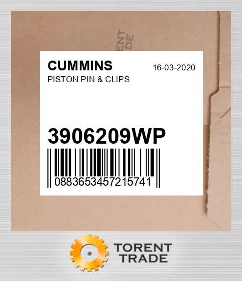3906209WP Поршень, палець і кліпси CUMMINS NEW AFTERMARKET