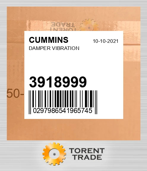 3918999 Гасник VIBRATION CUMMINS NEW AFTERMARKET