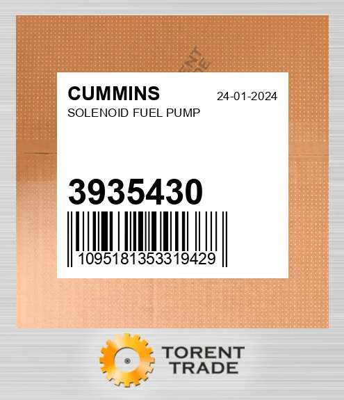 3935430 Соленоїд Паливний насос CUMMINS NEW AFTERMARKET
