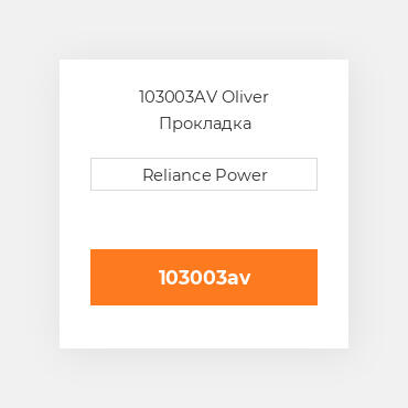 103003AV Oliver Прокладка