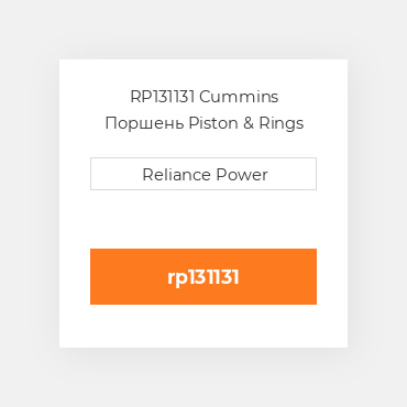 RP131131 Cummins Поршень Piston & Rings