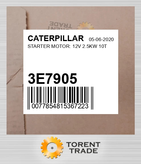 3E-7905 стартер - 12V, 2.5KW, 10T BLUMAQ NEW AFTERMARKET