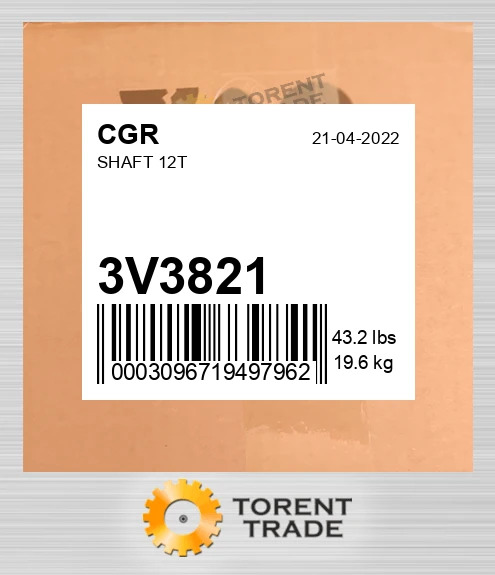 3V3821 Вал 12T CGR