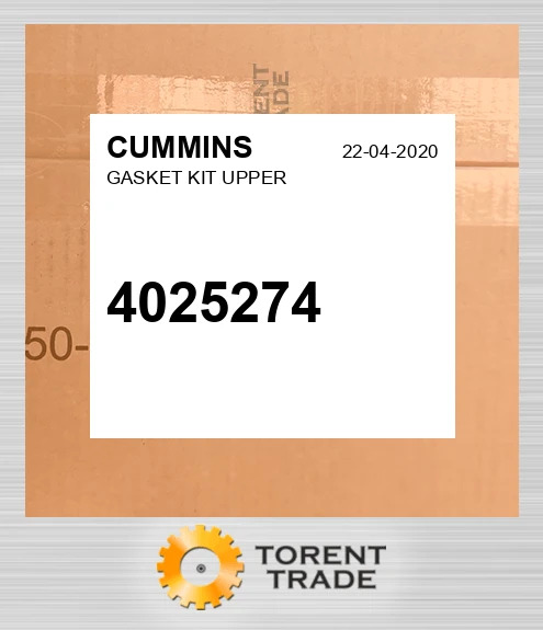 4025274 Комплект верхніх прокладок CUMMINS NEW AFTERMARKET