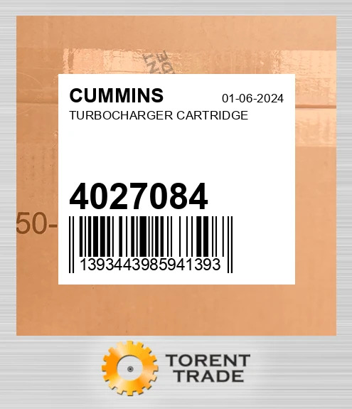 4027084 Картридж турбонагнітача CUMMINS NEW AFTERMARKET