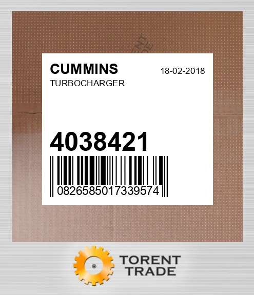 4038421 Турбонагнітач CUMMINS NEW AFTERMARKET