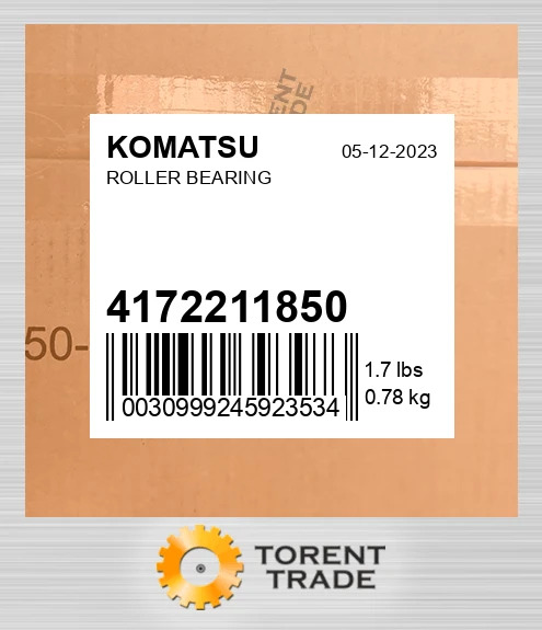 4172211850 Роликовий підшипник KOMATSU