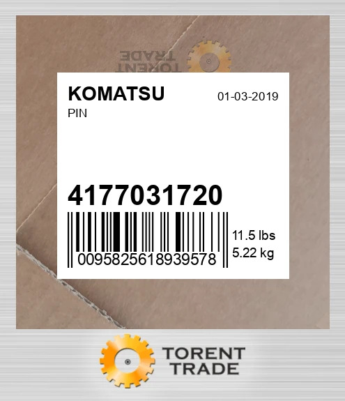 4177031720 Штифт KOMATSU
