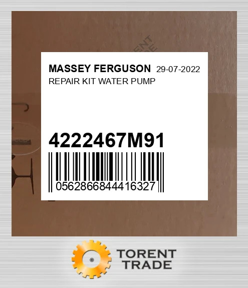 4222467M91 REPAIR комплект, Водяний насос MASSEY FERGUSON NEW AFTERMARKET
