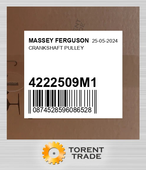 4222509M1 Колінчастий вал PULLEY MASSEY FERGUSON NEW AFTERMARKET