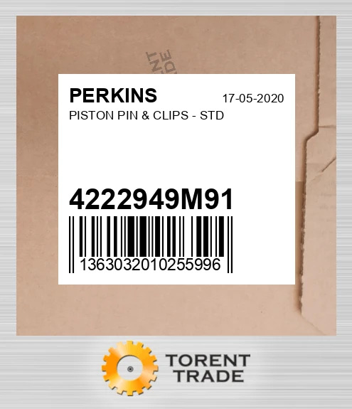 4222949M91 Поршень, палець і кліпси - STD PERKINS NEW AFTERMARKET