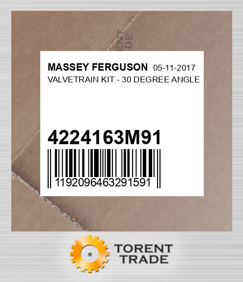 4224163M91 Комплект газорозподільного механізму - 30 DEGREE ANGLE MASSEY FERGUSON NEW AFTERMARKET