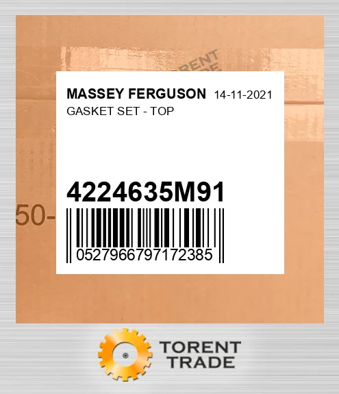 4224635M91 Комплект верхніх прокладок MASSEY FERGUSON NEW AFTERMARKET