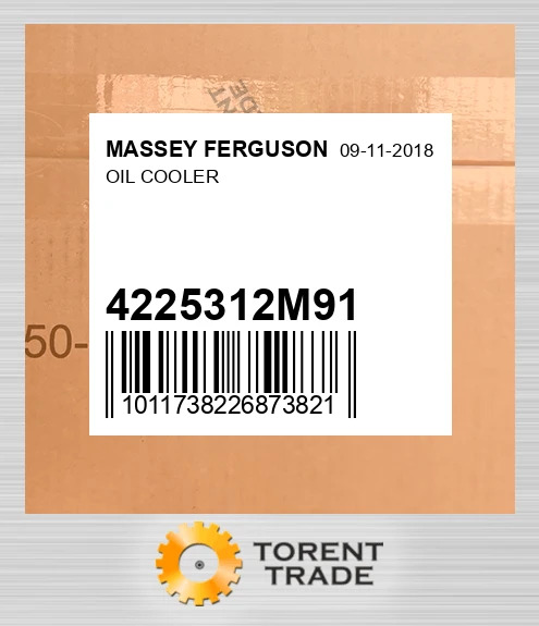 4225312M91 Масляний радіатор MASSEY FERGUSON NEW AFTERMARKET