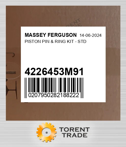4226453M91 Поршень, Палець & Кільце комплект - STD MASSEY FERGUSON NEW AFTERMARKET
