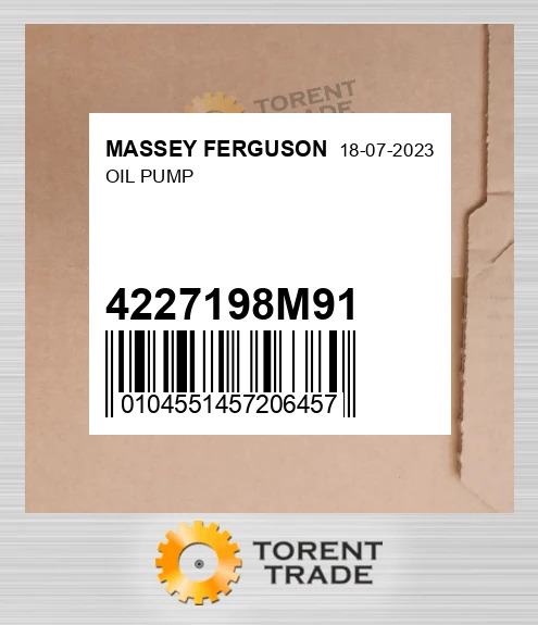 4227198M91 Масляний насос MASSEY FERGUSON NEW AFTERMARKET
