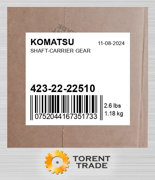 423-22-22510 Вал несучої шестерні KOMATSU