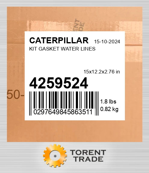 4259524 Комплект прокладок водяних ліній CATERPILLAR