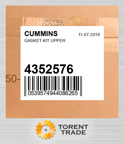 4352576 Комплект верхніх прокладок CUMMINS NEW AFTERMARKET