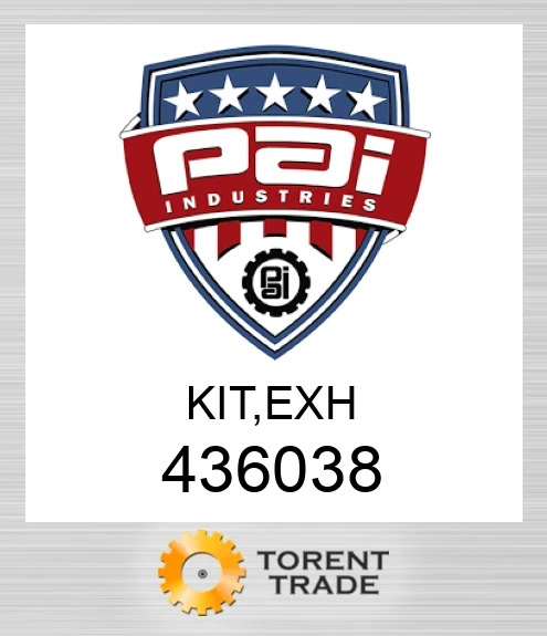 436038 Комплект, вихлоп PAI INDUSTRIES