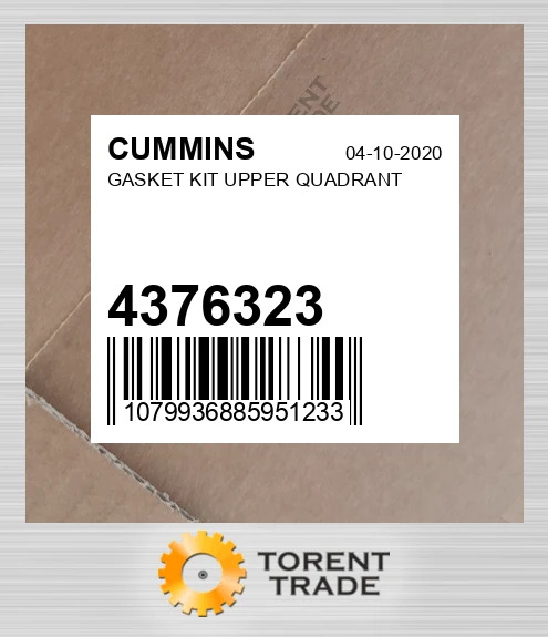 4376323 Комплект прокладок, UPPER QUADRANT CUMMINS NEW AFTERMARKET