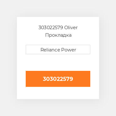 303022579 Oliver Прокладка