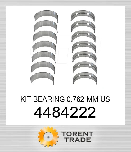 4484222 Комплект підшипників 0.762 мм undersize CATERPILLAR