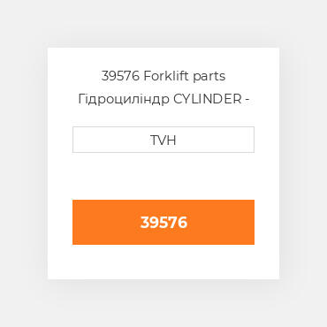 39576 Forklift parts Гідроциліндр CYLINDER - Wheel