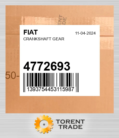 4772693 Колінчастий вал Шестерня FIAT NEW AFTERMARKET