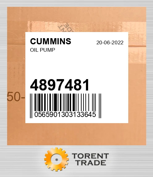 4897481 Масляний насос CUMMINS NEW AFTERMARKET
