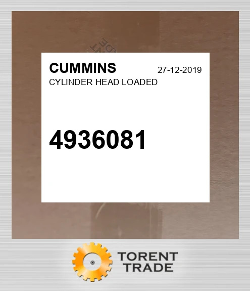 4936081 Головка блока циліндрів LOADED CUMMINS NEW AFTERMARKET