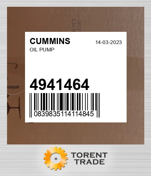 4941464 Масляний насос 6C CUMMINS NEW AFTERMARKET
