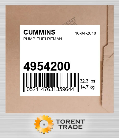 4954200 Відновлений паливний насос CUMMINS