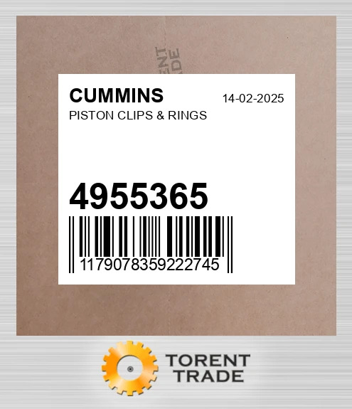 4955365 Поршень, кліпси та кільця CUMMINS NEW AFTERMARKET