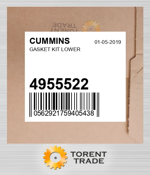 4955522 Комплект нижніх прокладок CUMMINS NEW AFTERMARKET
