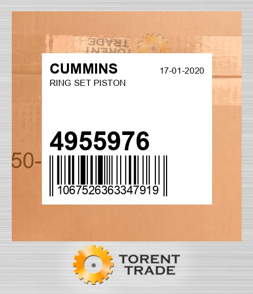4955976 Комплект поршневих кілець CUMMINS NEW AFTERMARKET