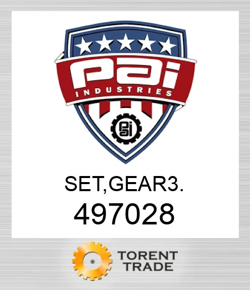 497028 Комплект, шестерня 3.  PAI INDUSTRIES